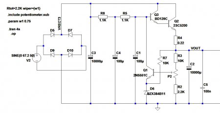 Single Regulated psu-2 schematic