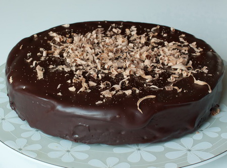Фоторецепт приготовления шоколадного пирога