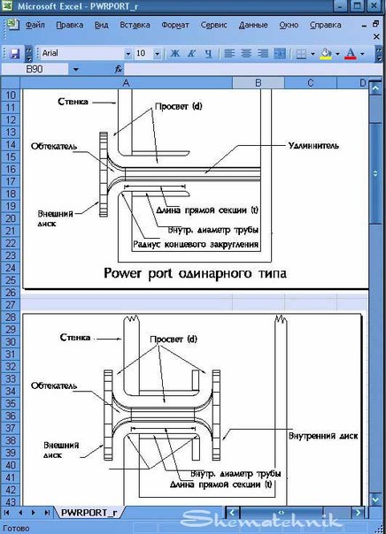 Программа Power Port _ расчет фазоинвертора