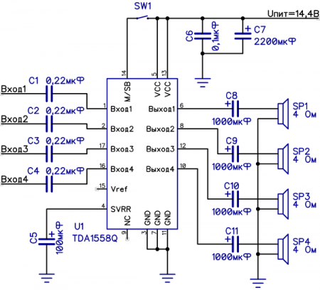   TDA1558Q - 4 