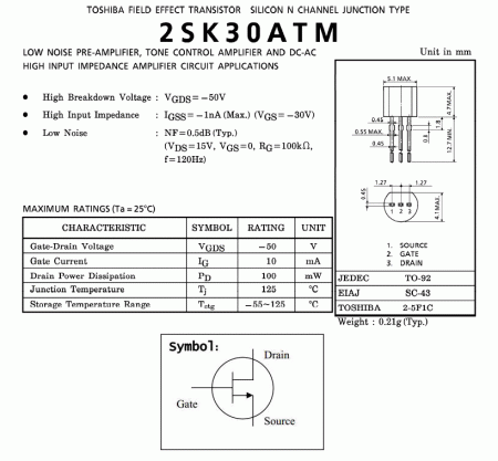 Транзистор 2SK30A