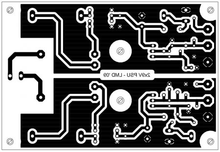 Плата блока питания DUAL_PCB