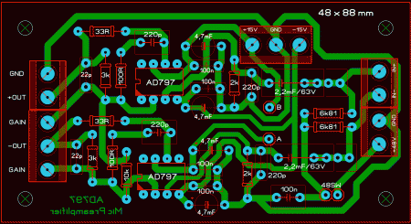 Mic Preamplifier_AD797_LAY6