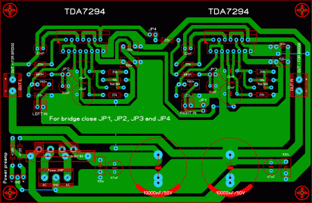 AMP TDA7294_Stereo_Bridge_LAY6