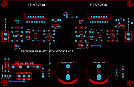 AMP TDA7294_Stereo_Bridge_LAY6_ 