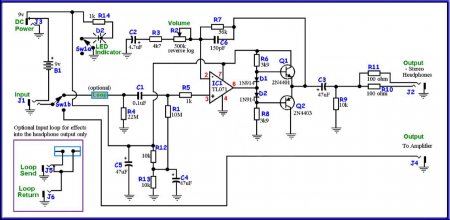  MXR Headphone Amp with Effects Loop and Bypass Options