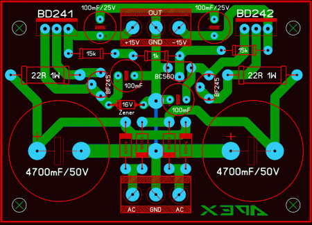 APEX 2x15V PSU LAY6