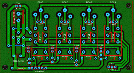 Selector Audio In Rele12V LAY6