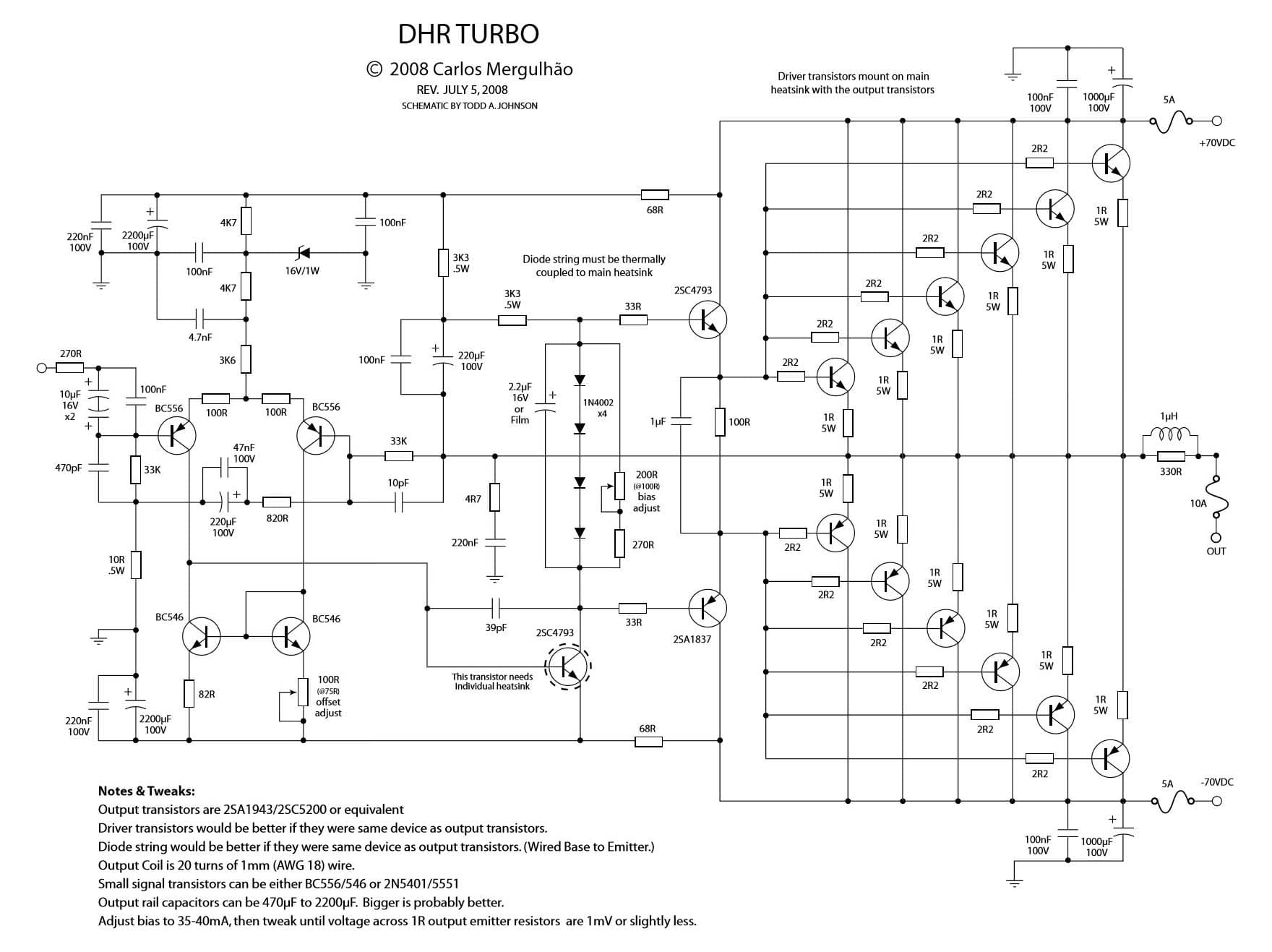 C3660 smt pcb схема усилителя