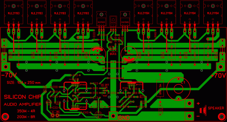 Silicon Chip Audio Amplifier 350W 4R LAY6