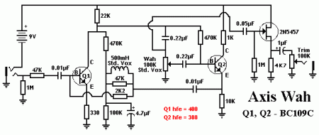 axis wah schematic