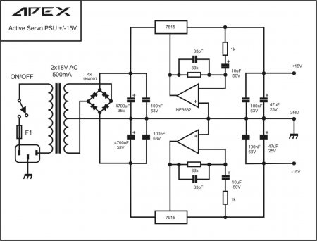 APEX Active Servo PSU 7815_7915  