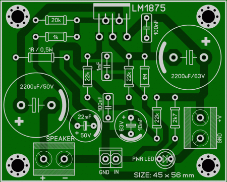 LM1875 20W AUDIO AMPLIFIER LAY6 FOTO