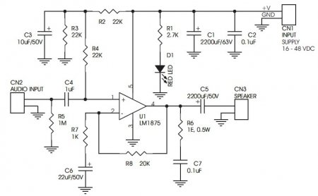 20W_LM1875 Amp_Schematic