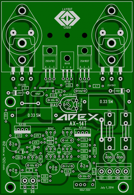 APEX AX14T amplifier LAY6 FOTO