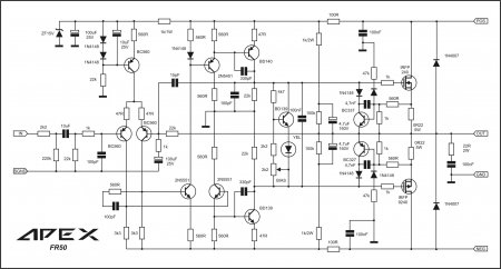 APEX FR50 amplifier schematic