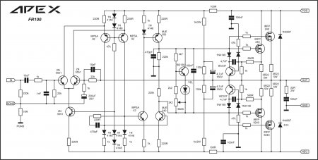 APEX FR100 amplifier schematic