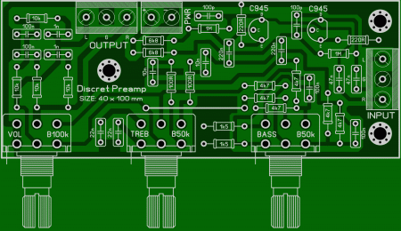 Discret Preamplifier with tone cjntrol STEREO LAY6 FOTO