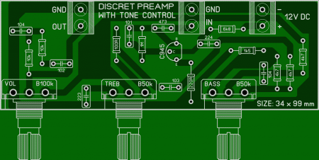 Discret Preamplifier with tone cjntrol LAY6 FOTO