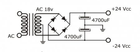 TDA2050 Amp PSU Schematic