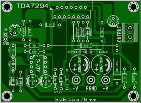 AMPLIFIER TDA7294_AD712 LAY6 FOTO