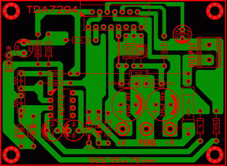 AMPLIFIER TDA7294_AD712 LAY6