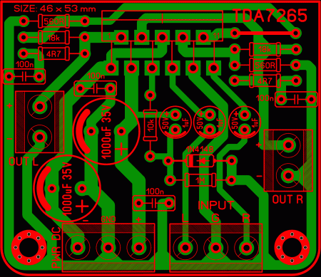 Amplifier TDA7265 LAY6