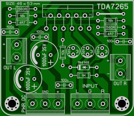 Amplifier TDA7265 LAY6 FOTO