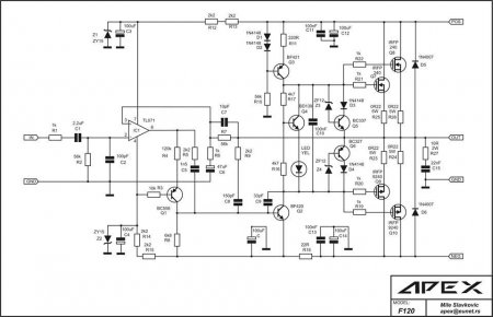 APEX F120 Amplifier schematic