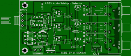 APEX Audio 3ch Input Selector LAY6 FOTO