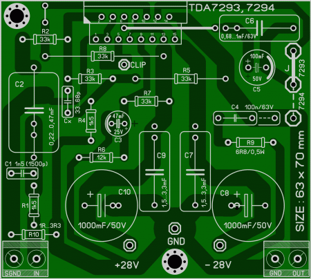 TDA7293_TDA7294_invert amplifier LAY6 FOTO