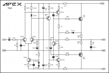 Amplifier APEX FA9 Schematic