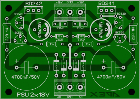 APEX PSU 2x18V LAY6 FOTO