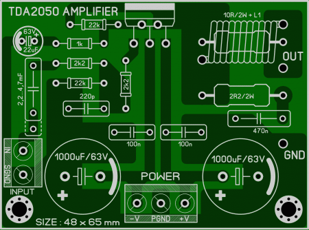 TDA2050 Amplifier LAY6 FOTO