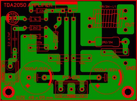 TDA2050 Amplifier LAY6