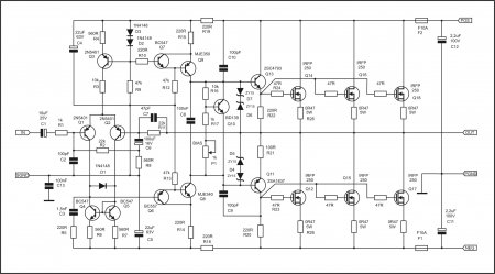 APEX NX400 Amplifier schematic