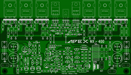 APEX NX400 amplifier_Res2W_v1.02 LAY6 foto