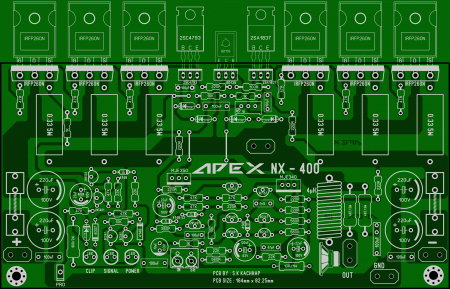 APEX NX400 amplifier_Res5W_v1.01 LAY6  foto