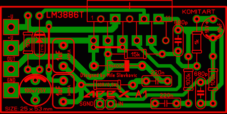 AMP APEX A1 LM3886 LAY6