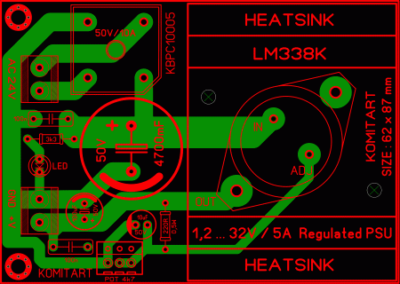 LM338K Regulated PSU LAY6