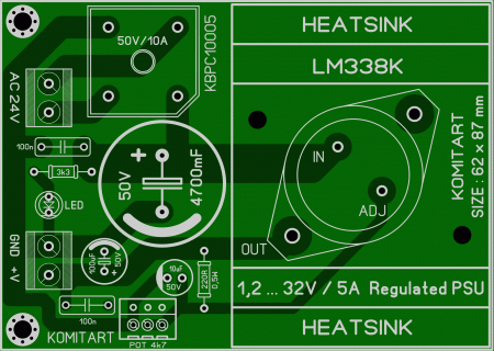 LM338K Regulated PSU LAY6 FOTO