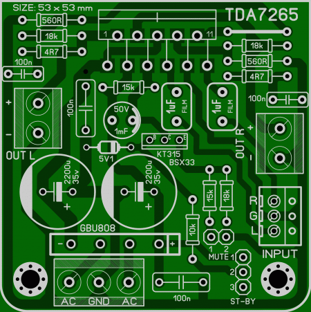 Amplifier tda7265_st-by_mute with wima input cap