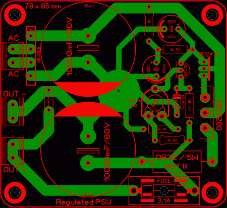 Regulated PSU for APEX AX6 LAY6