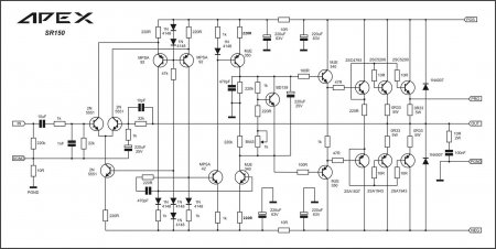 APEX SR150 amplifier schematic