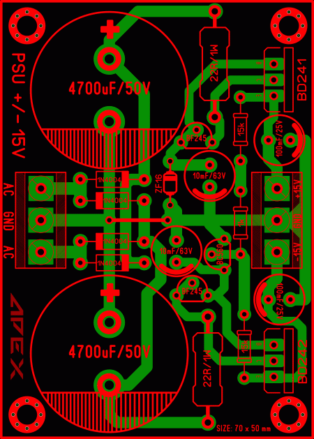 PSU 15-0-15V DC for Preamplifier LAY6