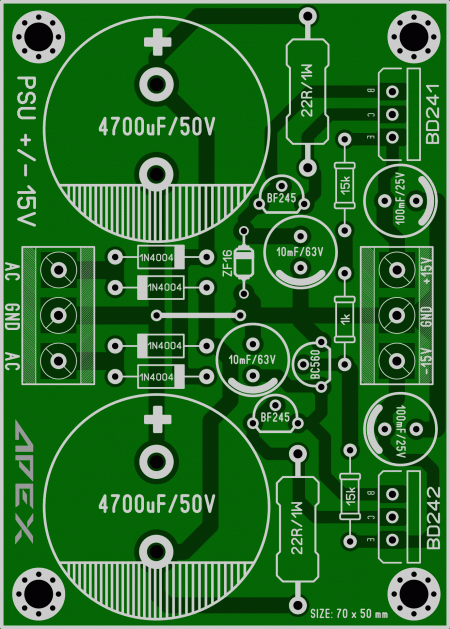 PSU 15-0-15V DC for Preamplifier LAY6 FOTO