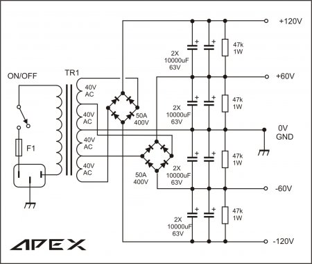 H-class PSU for APEX H900 Amplifier