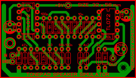 Marshall Speaker simulator PCB LAY6