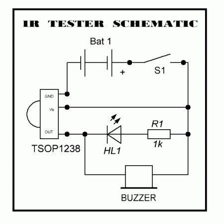 IR Tester Schematic