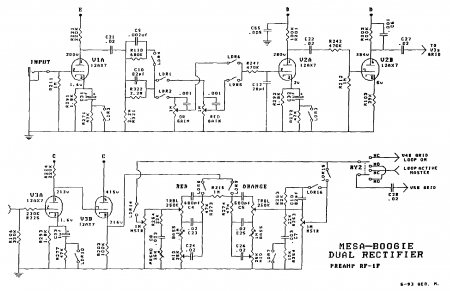 Mesa Boogie Rectivator Original Schematic